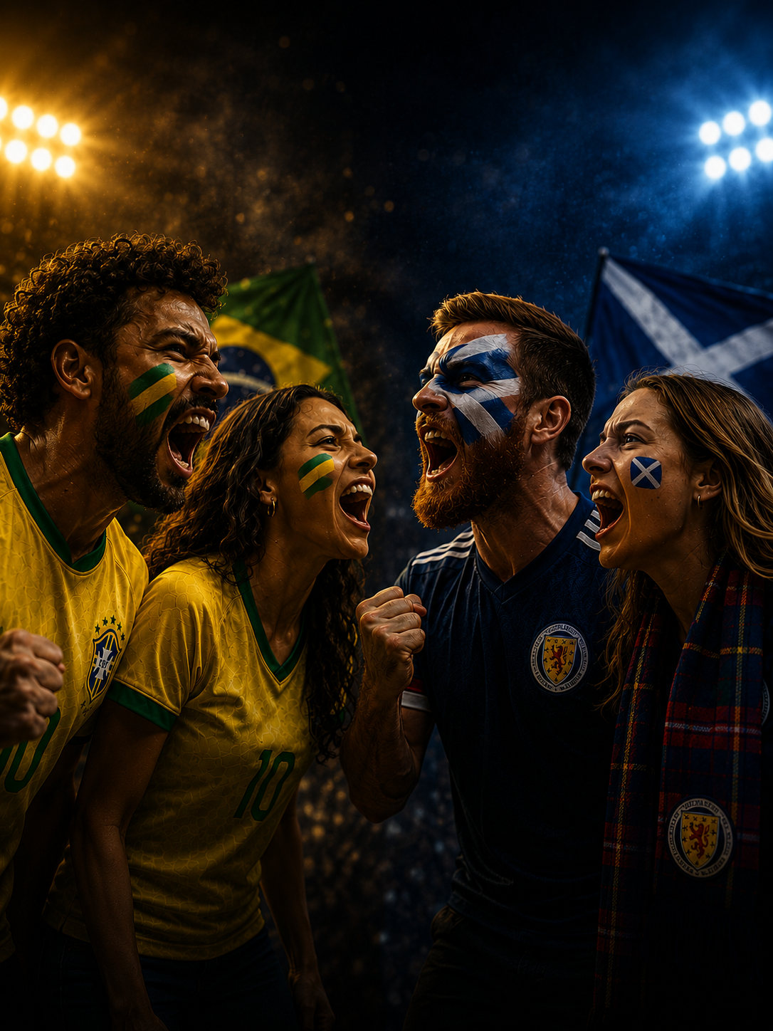 Brazil vs Scotland event poster
